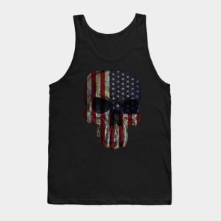 US FLAG SKULL Tank Top